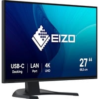 EIZO EV2740X-BK, LED-Monitor 69 cm (27 Zoll), schwarz, UltraHD/4K, IPS, LAN, USB-C