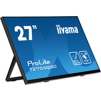 iiyama ProLite T2755QSC-B1, LED-Monitor 68.4 cm (27 Zoll), schwarz (matt), WQHD, IPS, Touchscreen, USB-Hub
