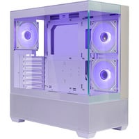 Cooler Master Elite 690 White, Tower-Gehäuse weiß/holz, Tempered Glass x 2