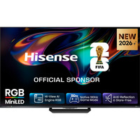 Hisense 75UR8DS RGB MiniLED, LED-Fernseher 189 cm (75 Zoll), schwarz/dunkelgrau, UltraHD/4K, Hi-View AI Engine RGB, 180Hz Panel