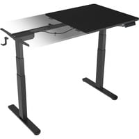 ICY BOX Elektrisch höhenverstellbarer Sitz-/Steh-Tisch IB-EW122B-TT 61087 schwarz, mit Memory-Touch-Panel