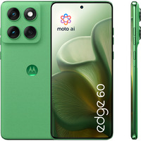 Motorola edge 60 512GB, Handy Shamrock, Android, Finish mit Leder-Optik, 12 GB LPDDR4X