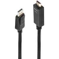 Lindy Adapterkabel DisplayPort > HDMI 10,2 Gbit/s schwarz, 1 Meter