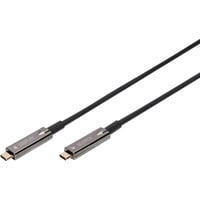 Digitus 4K USB-C AOC AV-Anschlusskabel schwarz, 10 Meter