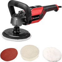 EINHELL Poliermaschine und Schleifmaschine CC-PO 1100/150 CE rot/schwarz, 1.100 Watt, Schleifscheibe Ø 150mm