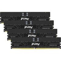 Kingston FURY DIMM 128 GB DDR5-6800 (4x 32 GB) Quad-Kit ECC, Arbeitsspeicher schwarz, KF568R34RB2K4-128, Renegade Pro, Registred, INTEL XMP