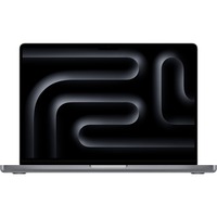 Apple MacBook Pro (14") 2023 CTO, Notebook grau, M3 10-Core GPU, MacOS, Amerikanisch, 36 cm (14.2 Zoll) & 120 Hz Display, 512 GB SSD