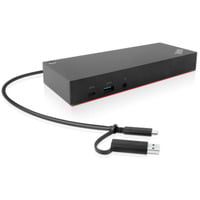 Lenovo Hybrid Dock Generalüberholt, Dockingstation schwarz, USB-C, 135W Netzteil