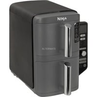 Ninja Double Stack XL 2-Ebenen Heißluftfritteuse SL400EU grau/schwarz, 2.470 Watt, 2 Körbe je 4,75 Liter