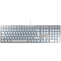 CHERRY KC 6000C FOR MAC, Tastatur silber/weiß, DE-Layout, SX-Scherentechnologie