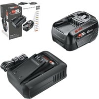 Bosch Akku Starter-Set 18V 1x 4,0Ah + Schnellladegerät AL 18V-44 schwarz, Li-Ionen Akku 4,0Ah, POWER FOR ALL ALLIANCE