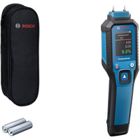 Bosch Holzfeuchtemesser GMP 1-13 Professional blau/schwarz, 2x Batterien, Tasche