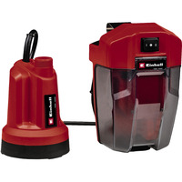 EINHELL Power X-Change Akku-Klarwasserpumpe GE-SP 18 LL Li, 18Volt, Tauch- / Druckpumpe rot/schwarz, Li-Ionen Akku 4Ah