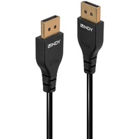 Lindy DisplayPort 1.4 Kabel, Slim schwarz, 2 Meter