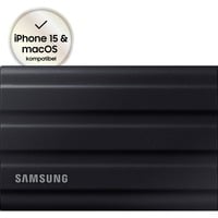 Samsung Portable SSD T7 Shield 4 TB, Externe SSD schwarz, USB-C 3.2 Gen 2 (10 Gbit/s), extern