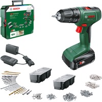 Bosch Heimwerken & Garten Akku-Bohrschrauber EasyDrill 18V-40 + SystemBox grün/schwarz, Li-Ionen Akku 1,5Ah, Koffer, POWER FOR ALL ALLIANCE