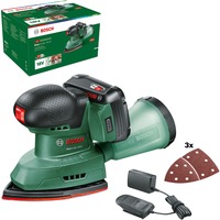 Bosch Heimwerken & Garten Akku-Multischleifer EasySander 18V-8 Set grün, Li-Ionen Akku 2,0Ah, POWER FOR ALL ALLIANCE