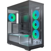 Montech TG3 Black, Tower-Gehäuse schwarz, Tempered Glass x 2