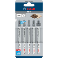 Bosch PRO Hardwood clean Stichsägeblatt T 101 AIF, 100mm 5 Stück