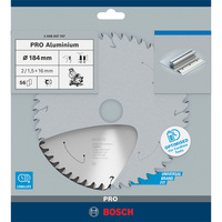 Bosch Professional PRO Aluminium cordless Kreissägeblatt, Ø 184mm, 56Z Bohrung 16mm, für Akku-Kappsägen