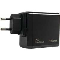 Inter-Tech Ladegerät Argus PD-3100, USB-C Charger schwarz, 2 Meter Kabel, PD 3.0, 100 Watt