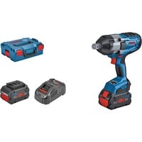 Bosch PRO Akku-Schlagschrauber BITURBO GDS 18V-1050 H Professional, 18Volt blau/schwarz, 2x Akku ProCORE18V 5,5Ah, 3/4", in L-BOXX