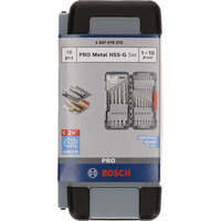 Bosch Professional PRO Metal HSS-G Spiralbohrer-Satz, 135°, 18-teilig in ToughBox