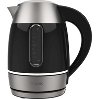 Cecotec Thermosense 400 VisionLight, Wasserkocher edelstahl/schwarz, 2.200 Watt, 1,7 Liter