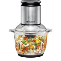 Rommelsbacher Multi-Zerkleinerer MZ 600 edelstahl/schwarz, 600 Watt, Glasbehälter 2 Liter