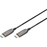 Digitus HDMI AOC Hybrid Glasfaserkabel, UHD 8K schwarz, 20 Meter