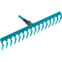 GARDENA combisystem-Rechen, 16 Zinken türkis, 41cm