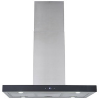 Respekta Cara (CH44199IX-21), Dunstabzugshaube edelstahl/schwarz, 90 cm