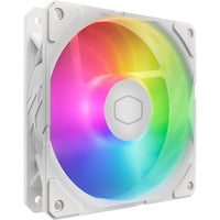 Cooler Master SickleFlow Edge 120  ARGB White Edition, Gehäuselüfter weiß, mit A1 Mini LED Controller, 120 mm
