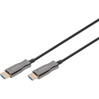 Digitus HDMI AOC Hybrid Glasfaserkabel, UHD 4K schwarz, 10 Meter