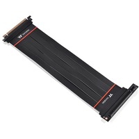Thermaltake PCIe 90° Extender Kabel 4.0 16x 30cm, Verlängerungskabel schwarz, abgewinkelt