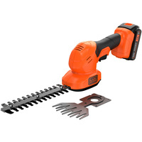 BLACK+DECKER Akku-Grasschere und -Strauchschere BCSS18D1, 18Volt orange, Li-Ionen Akku 2,0Ah