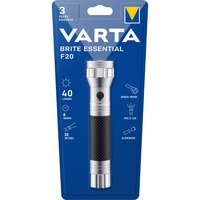 Varta Brite Essential F20, Taschenlampe silber/schwarz