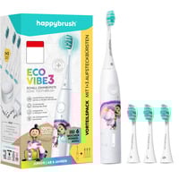 happybrush ECO VIBE KIDS Agnes + 3 Refills, Elektrische Zahnbürste weiß