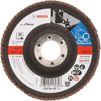 Bosch PRO X571 Fächerschleifscheibe, Ø 115mm, K40 Bohrung 22,23mm, abgewinkelt