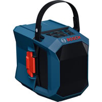 Bosch Professional GPB 18V-1 C inkl. Batterieabdeckung, Lautsprecher blau/schwarz, Bluetooth, USB-C, Ohne Akku und Ladegerät