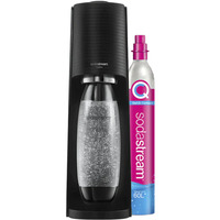 SodaStream Wassersprudler TERRA schwarz, inkl. 1 PET-Flasche + 1 CO₂-Zylinder