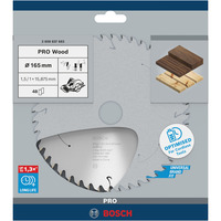 Bosch PRO Wood cordless Kreissägeblatt, Ø 165mm, 48Z Bohrung 15,875mm, für Akku-Handkreissägen