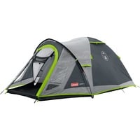 Coleman 3-Personen-Kuppelzelt Darwin 3 Plus grau/hellgrün, mit Tunnelvorbau