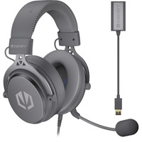 ENDORFY VIRO Plus USB Alt Gray, Gaming-Headset dunkelgrau, USB-A, 3.5 mm Klinke, 7.1-USB-Soundkarte