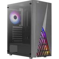 Aerocool Delta G-BK-v1, Tower-Gehäuse schwarz, Tempered Glass