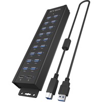 ICY BOX IB-HUB 1720-U3, USB-Hub schwarz