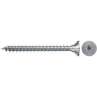fischer Spanplattenschraube ClassicFast II 4,0x35 Senkkopf TX 1000 Stück, mit Vollgewinde, verzinkt