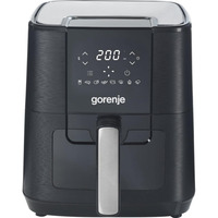 gorenje Heißluftfritteuse AF1350DWB schwarz, 1.350 Watt, Korb 5,4 Liter, mit Sichtfenster