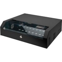 Digitus Wandgehäuse SOHO Slim 156x525x475mm 3HE rotierbar 2HE fix, IT-Schrank schwarz