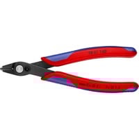 KNIPEX Electronic Super Knips XL 7861140, Elektronik-Zange rot/blau, mit Öffnungsfeder